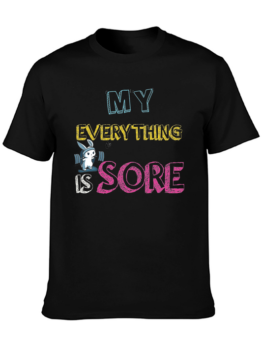 My Everything is Sore Funny Workout Tee