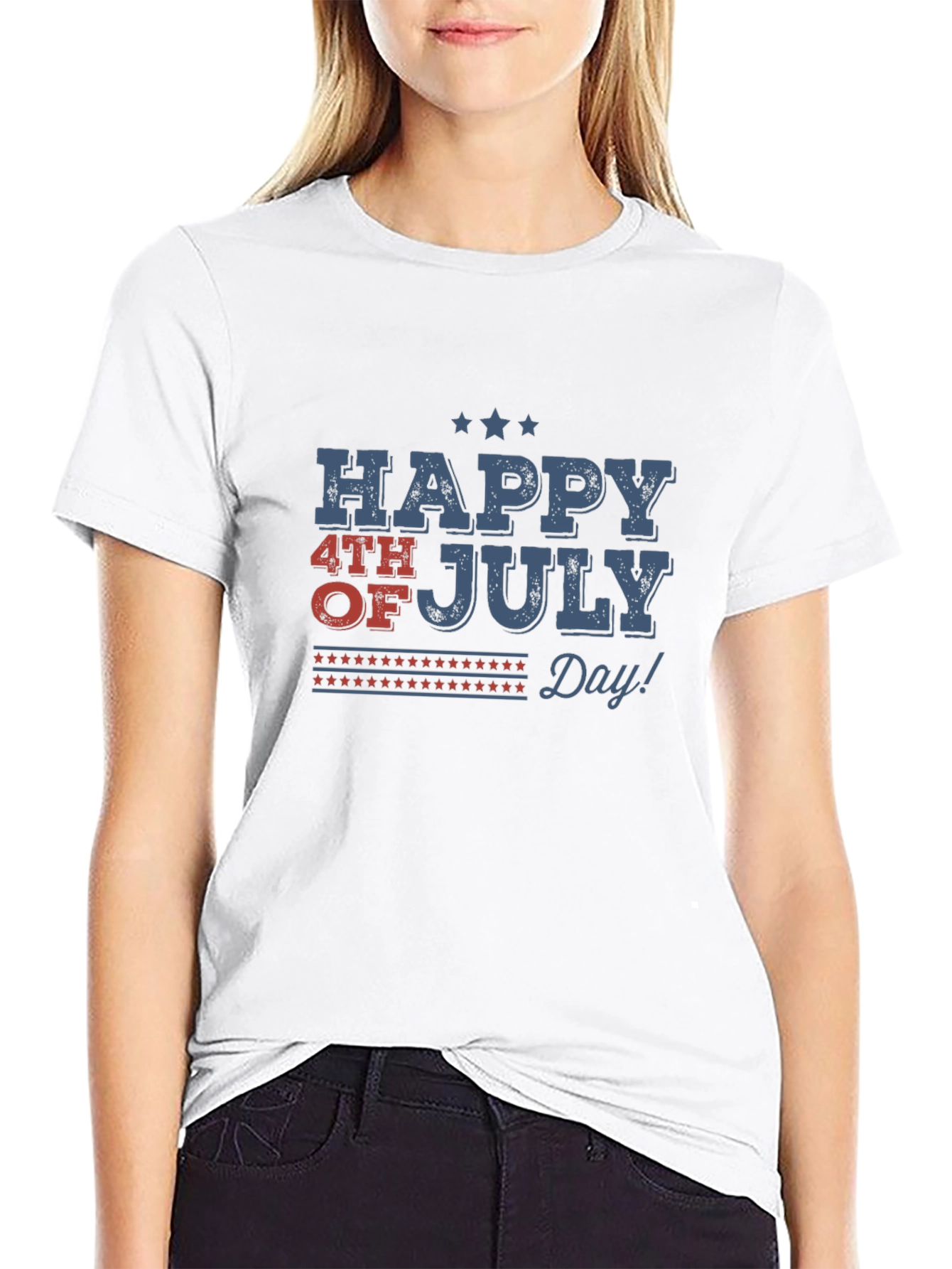 Happy 4th of July Patriotic Graphic T-Shirt