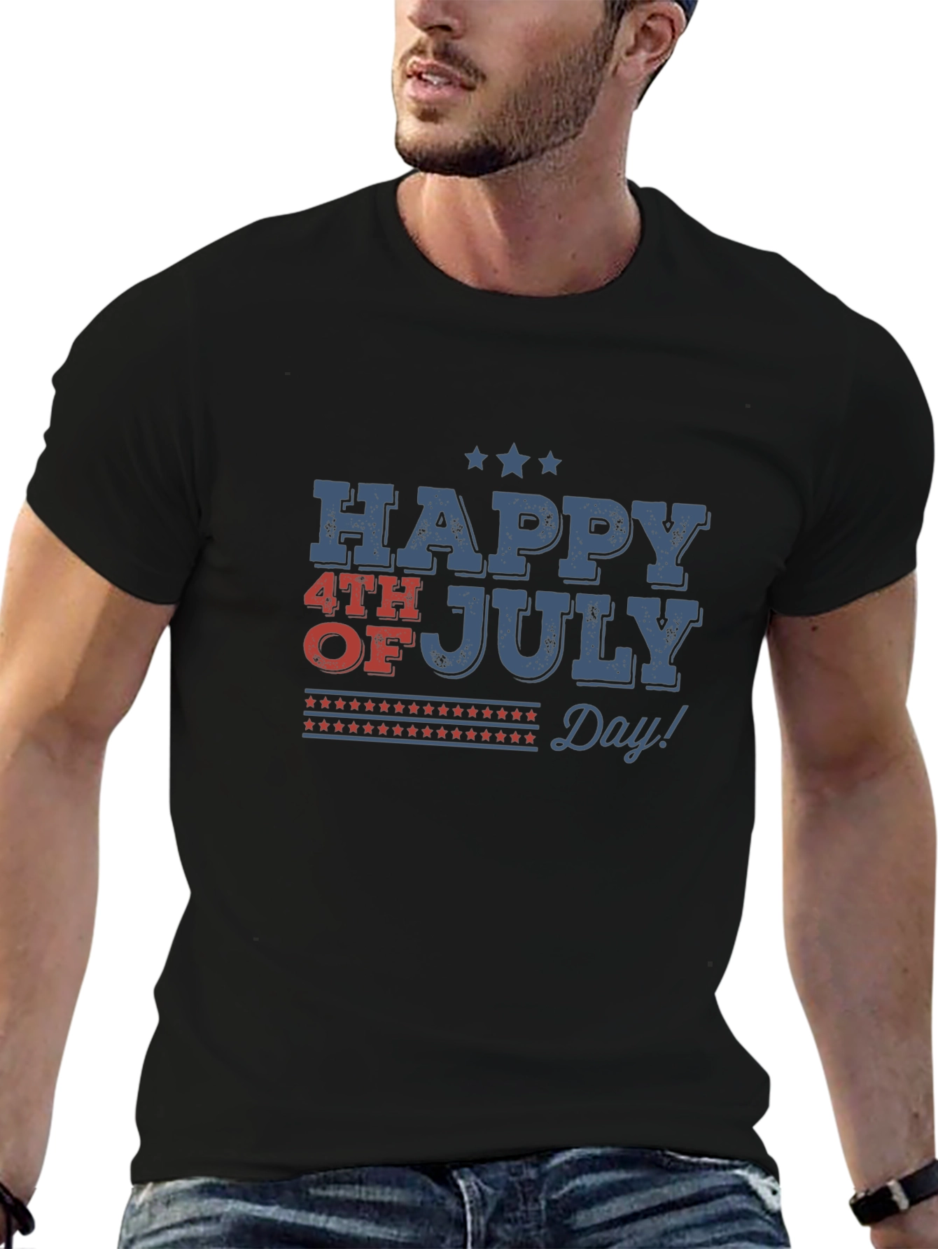 Happy 4th of July Patriotic Graphic T-Shirt