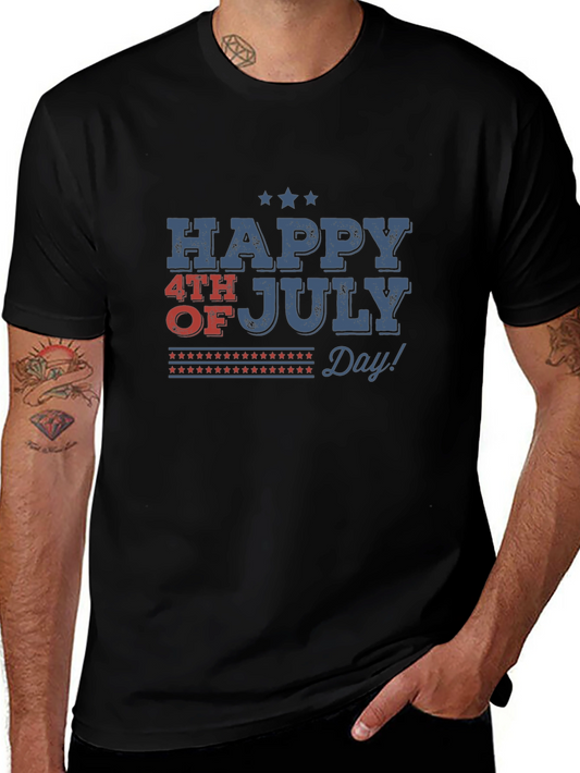 Happy 4th of July Patriotic Graphic T-Shirt