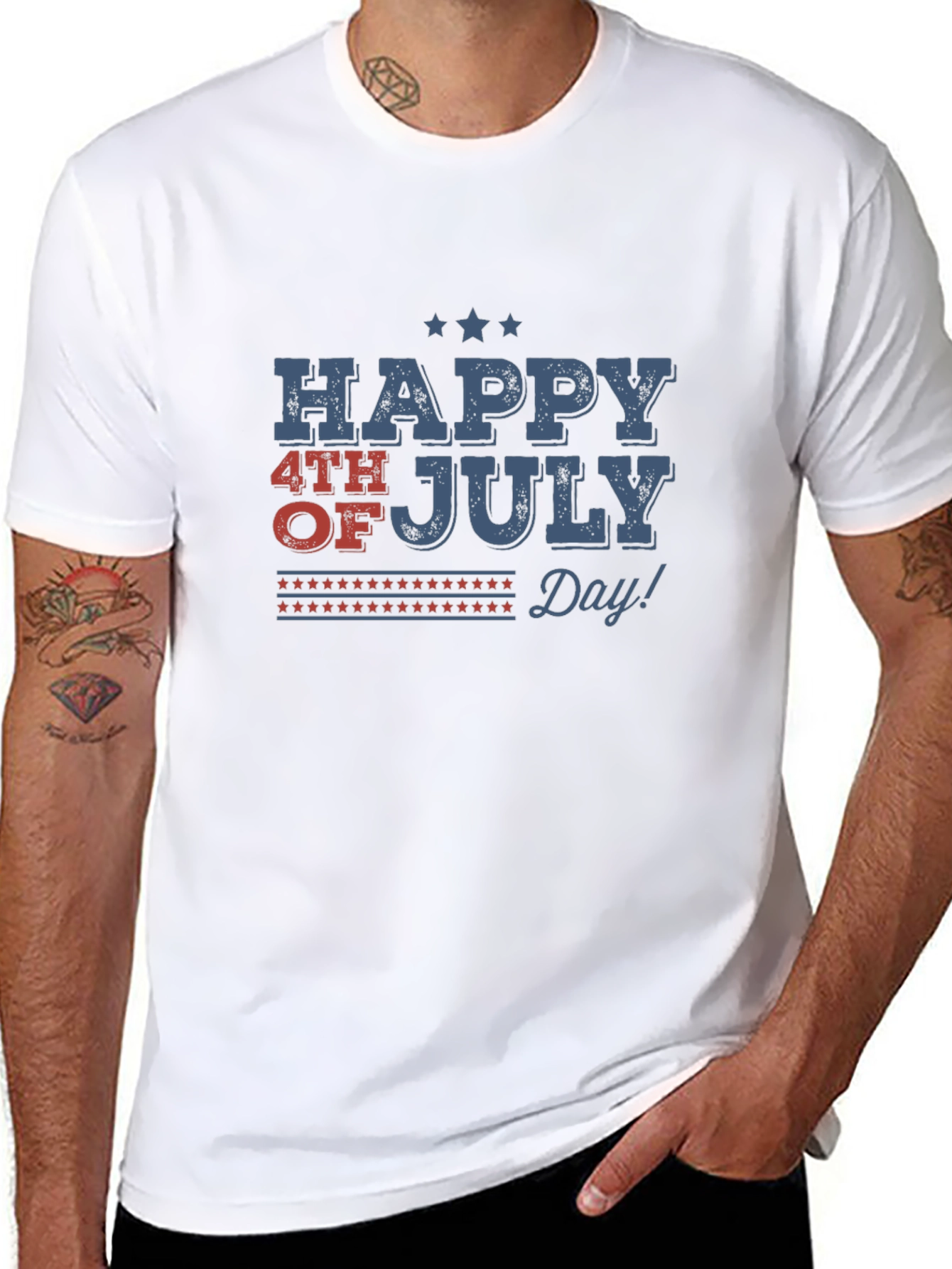 Happy 4th of July Patriotic Graphic T-Shirt