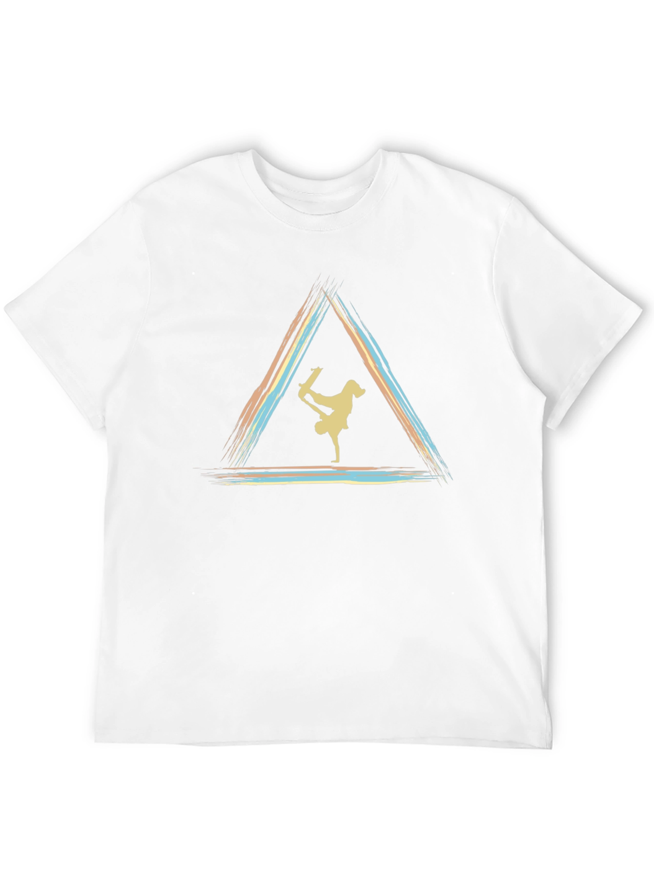 Skateboarding Triangle Graphic Tee