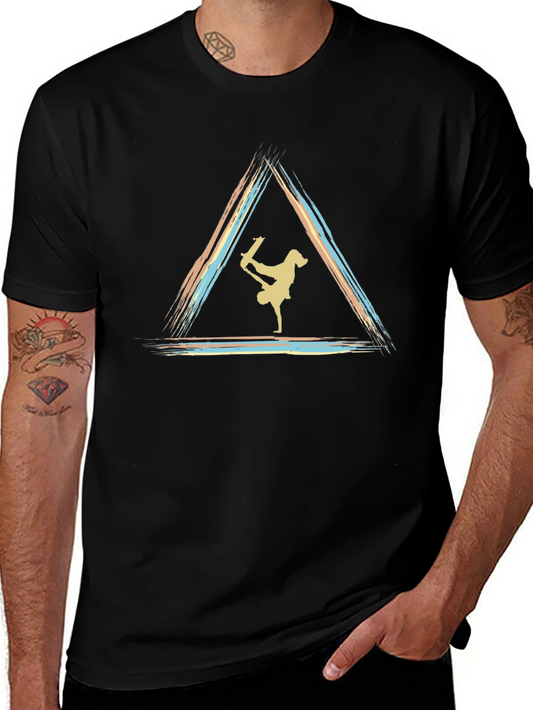 Skateboarding Triangle Graphic Tee