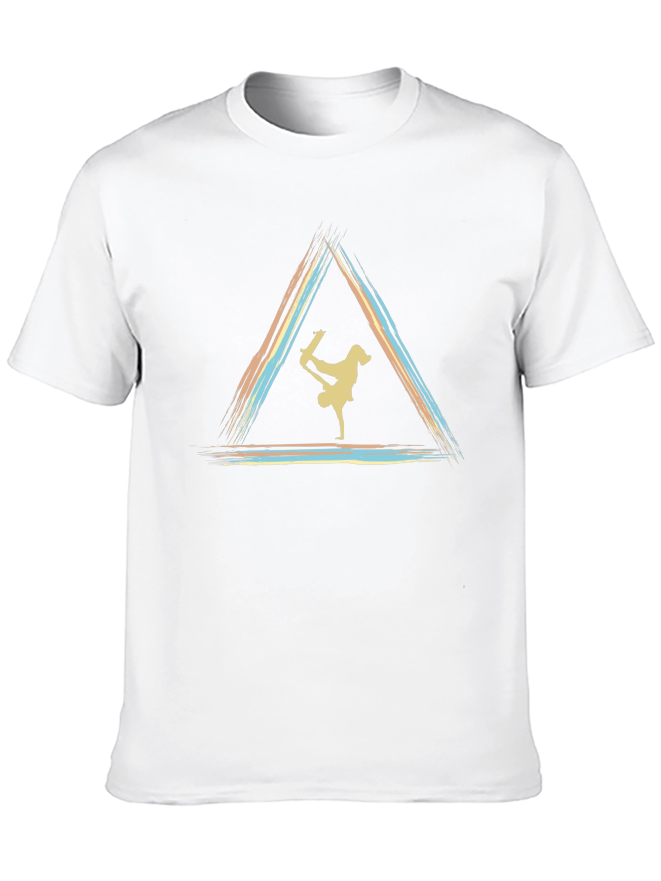 Skateboarding Triangle Graphic Tee