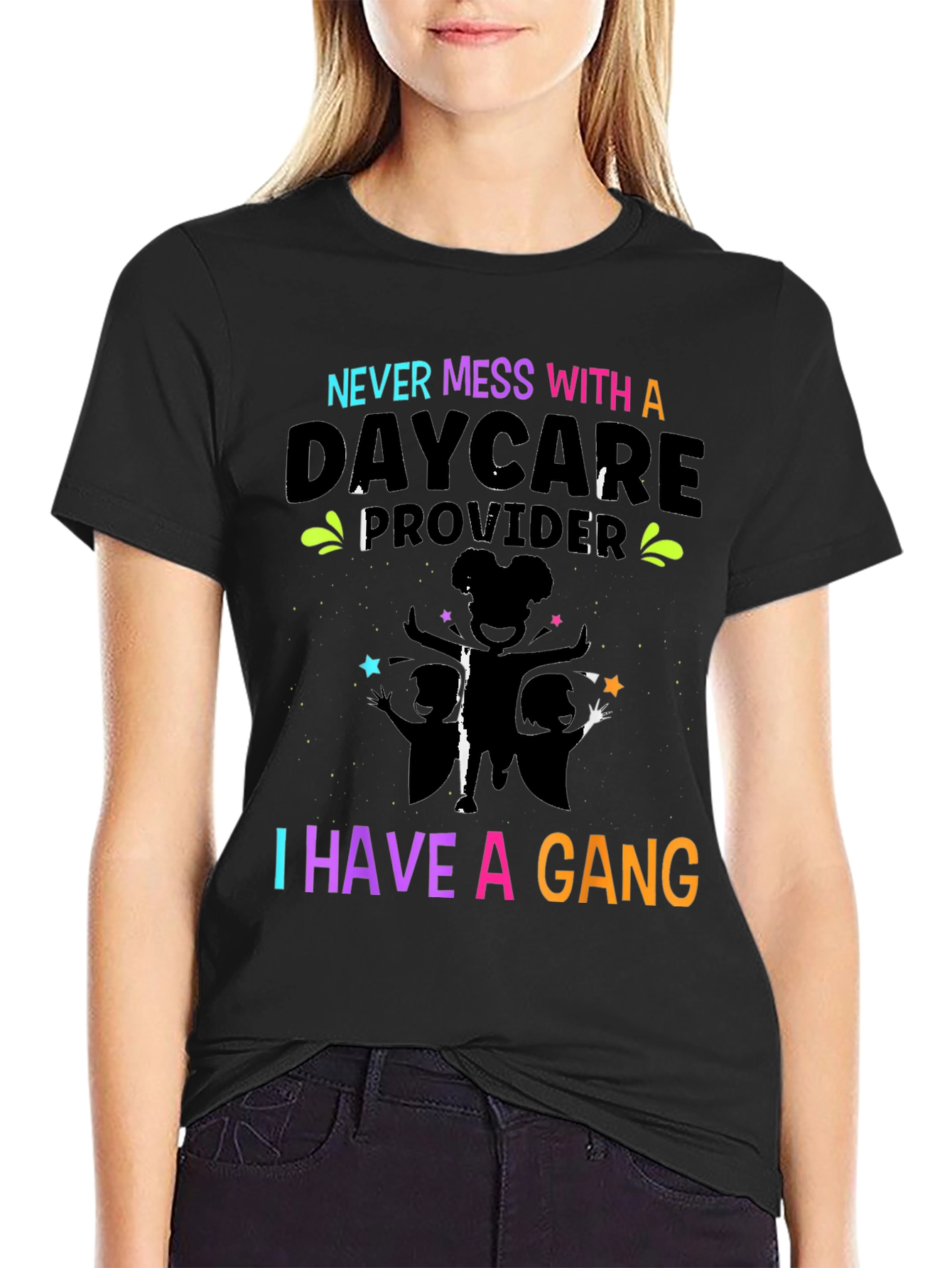 Daycare Provider Gang T-Shirt - Funny Teacher Tee