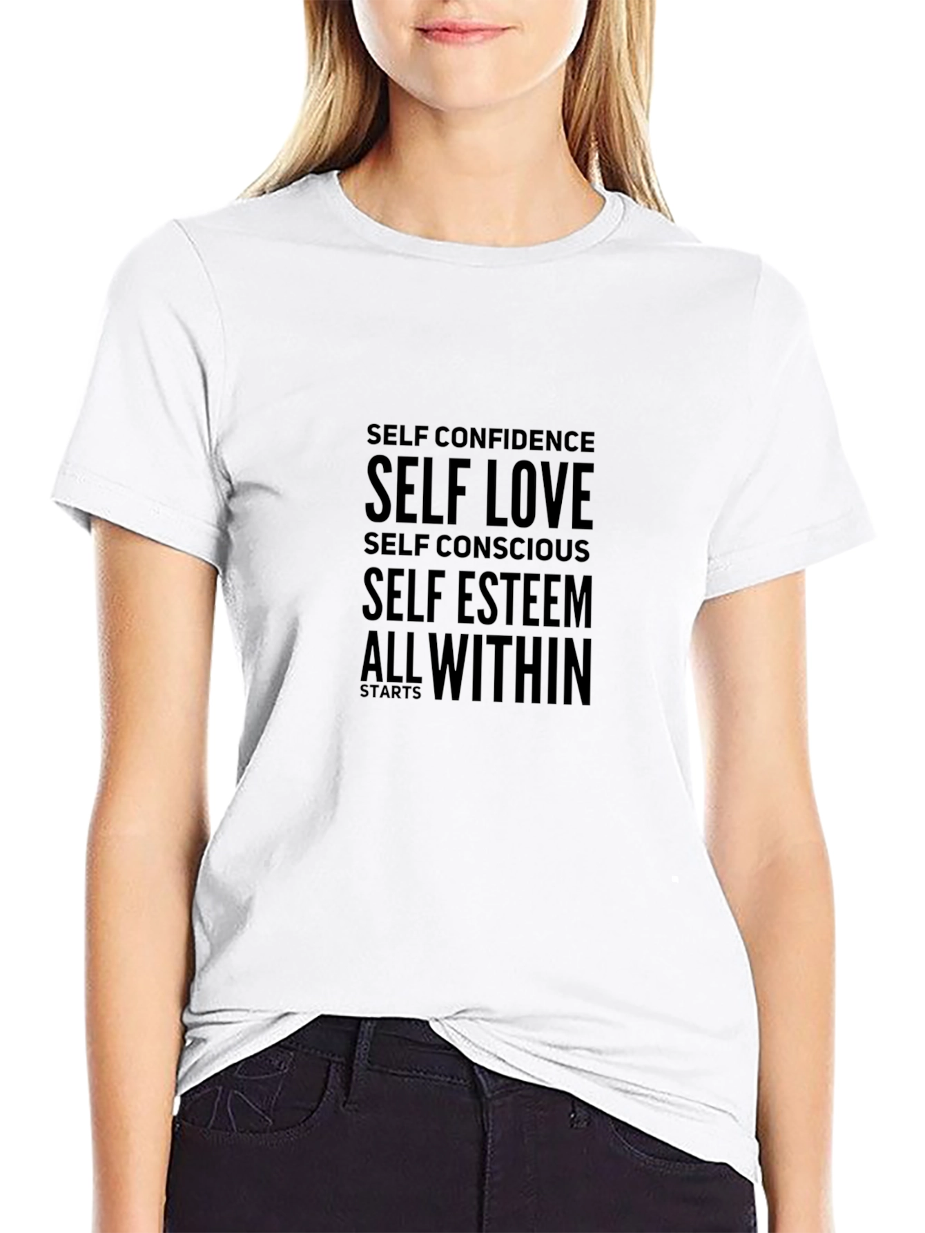 Motivational Self Love Black T-Shirt