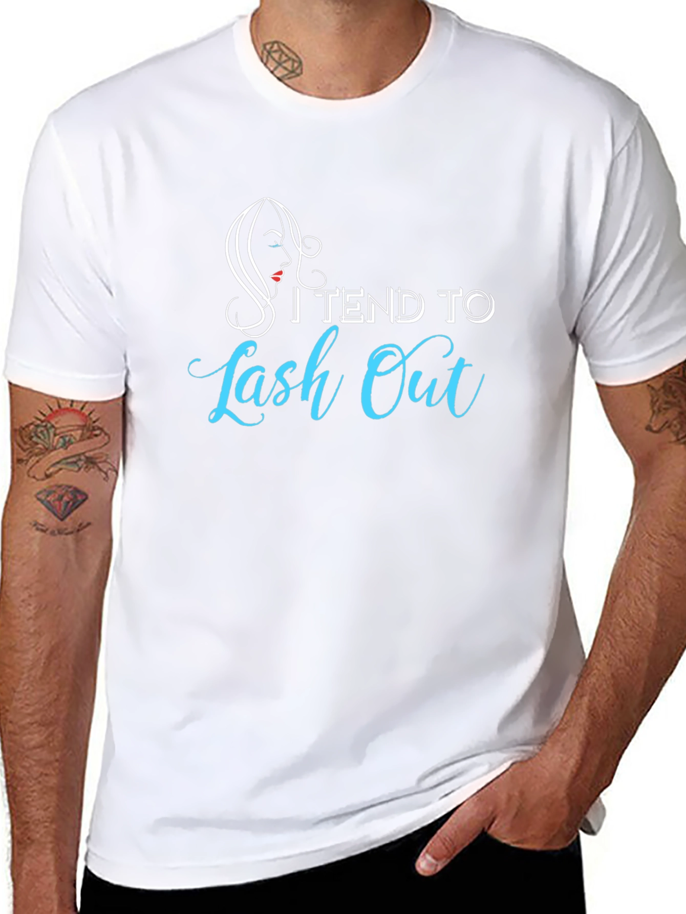 I Tend To Lash Out Black T-Shirt
