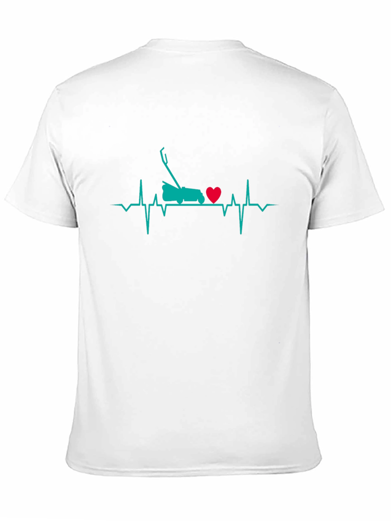 Lawn Mower Heartbeat T-Shirt - Gardener Gift