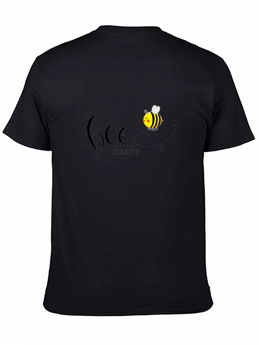 Bee Brave Graphic Tee - Unisex Cotton T-Shirt