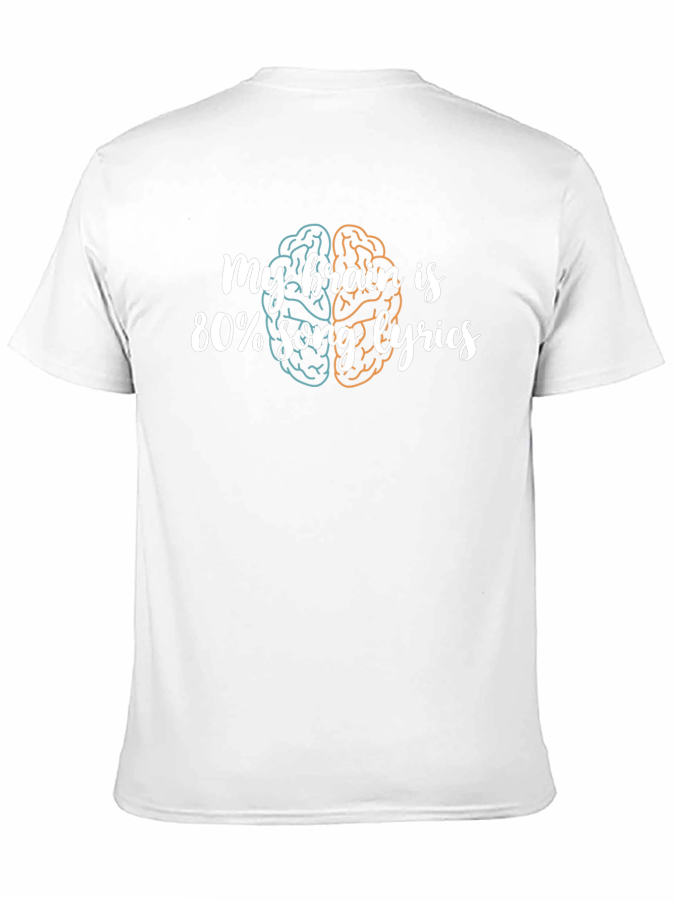 My Brain is 80% Song Lyrics Graphic Tee