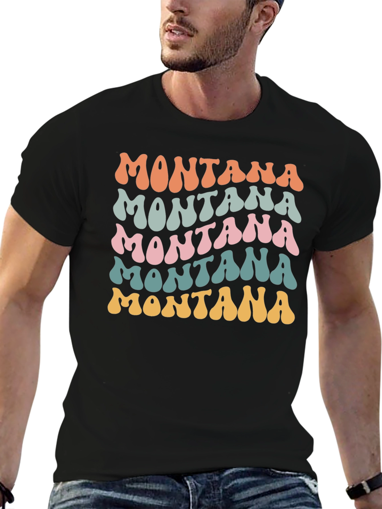 Montana Retro Graphic Tee - Stylish Comfort