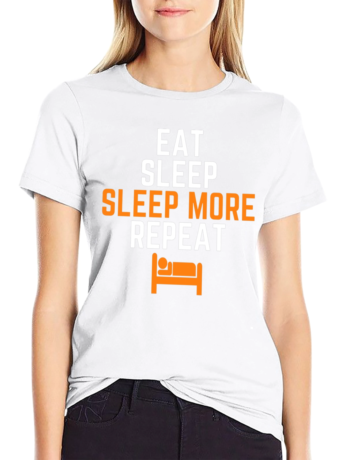 Eat Sleep Sleep More Repeat Graphic Tee