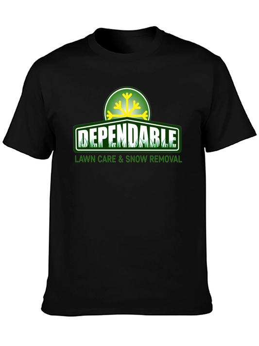 Dependable Lawn Care & Snow Removal Black T-Shirt
