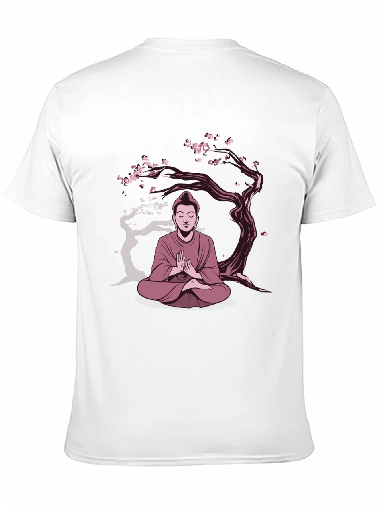 Buddha Under Sakura Tree Graphic Tee