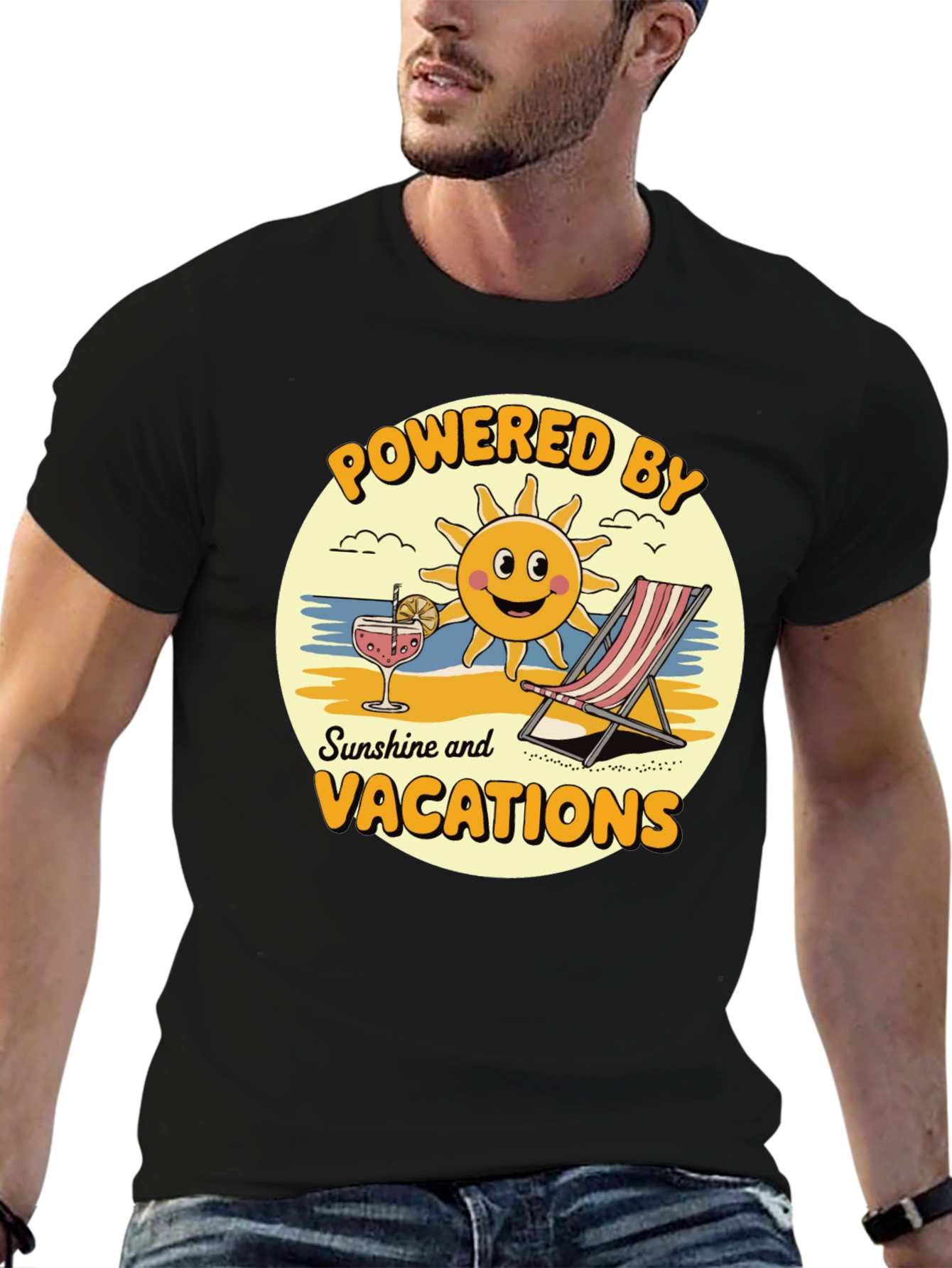 Powered by Sunshine Vacation T-Shirt