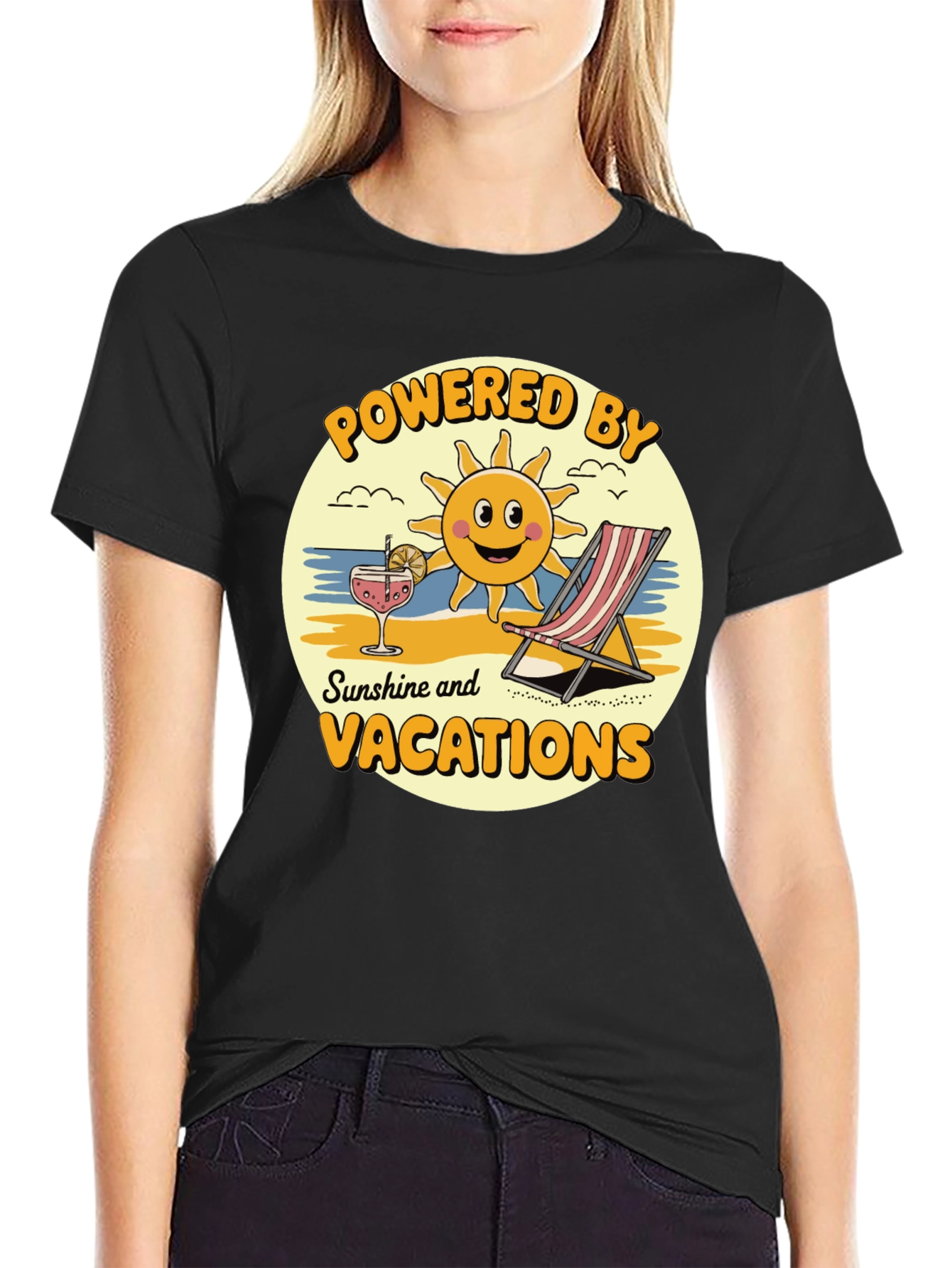 Powered by Sunshine Vacation T-Shirt