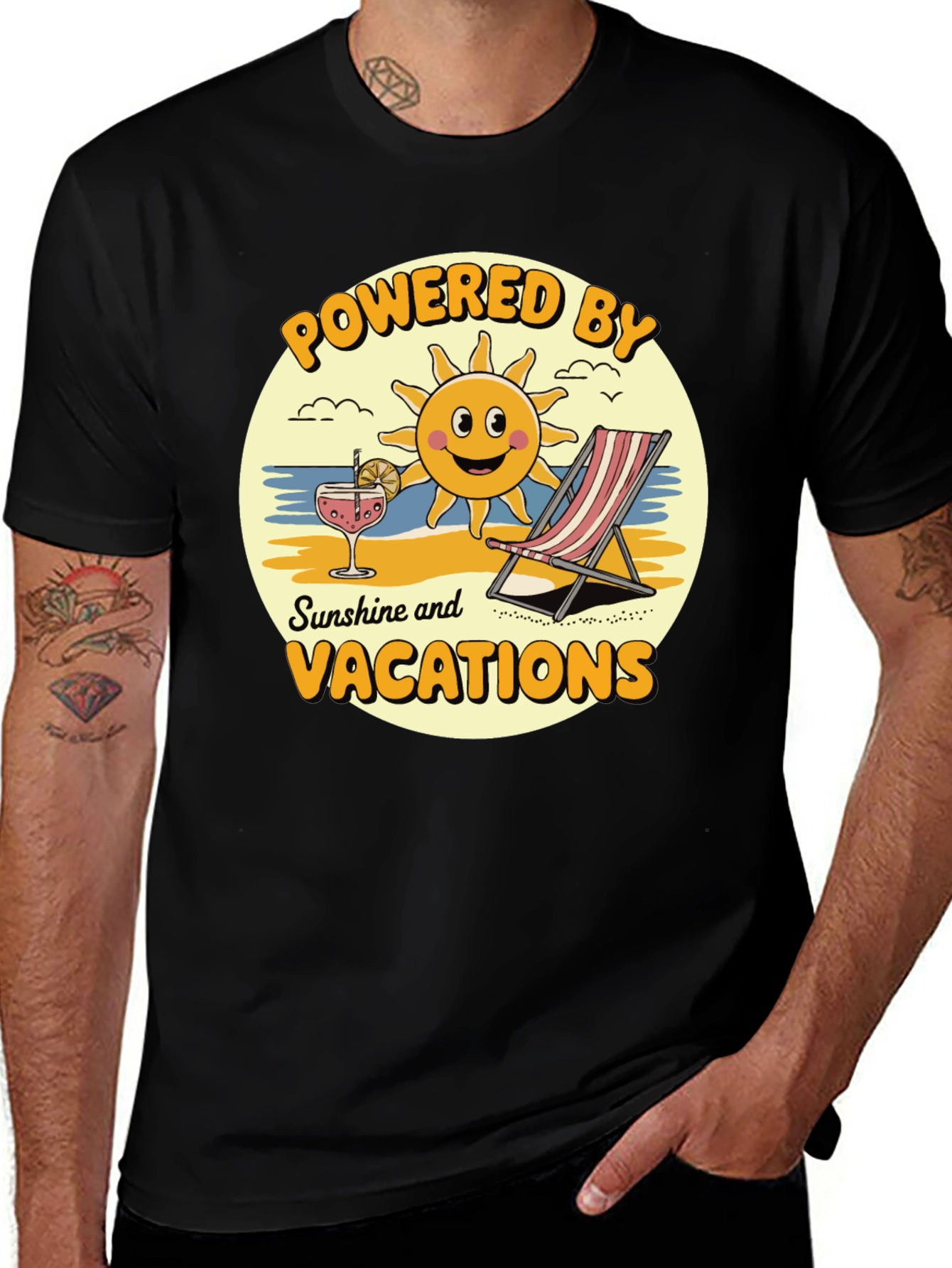 Powered by Sunshine Vacation T-Shirt