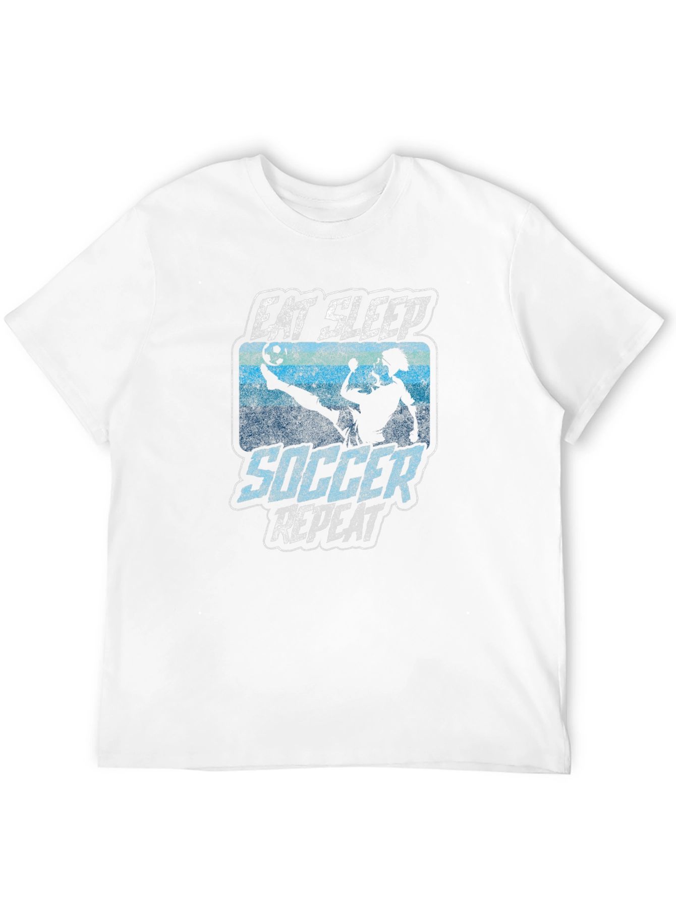 Eat Sleep Soccer Repeat Graphic Tee