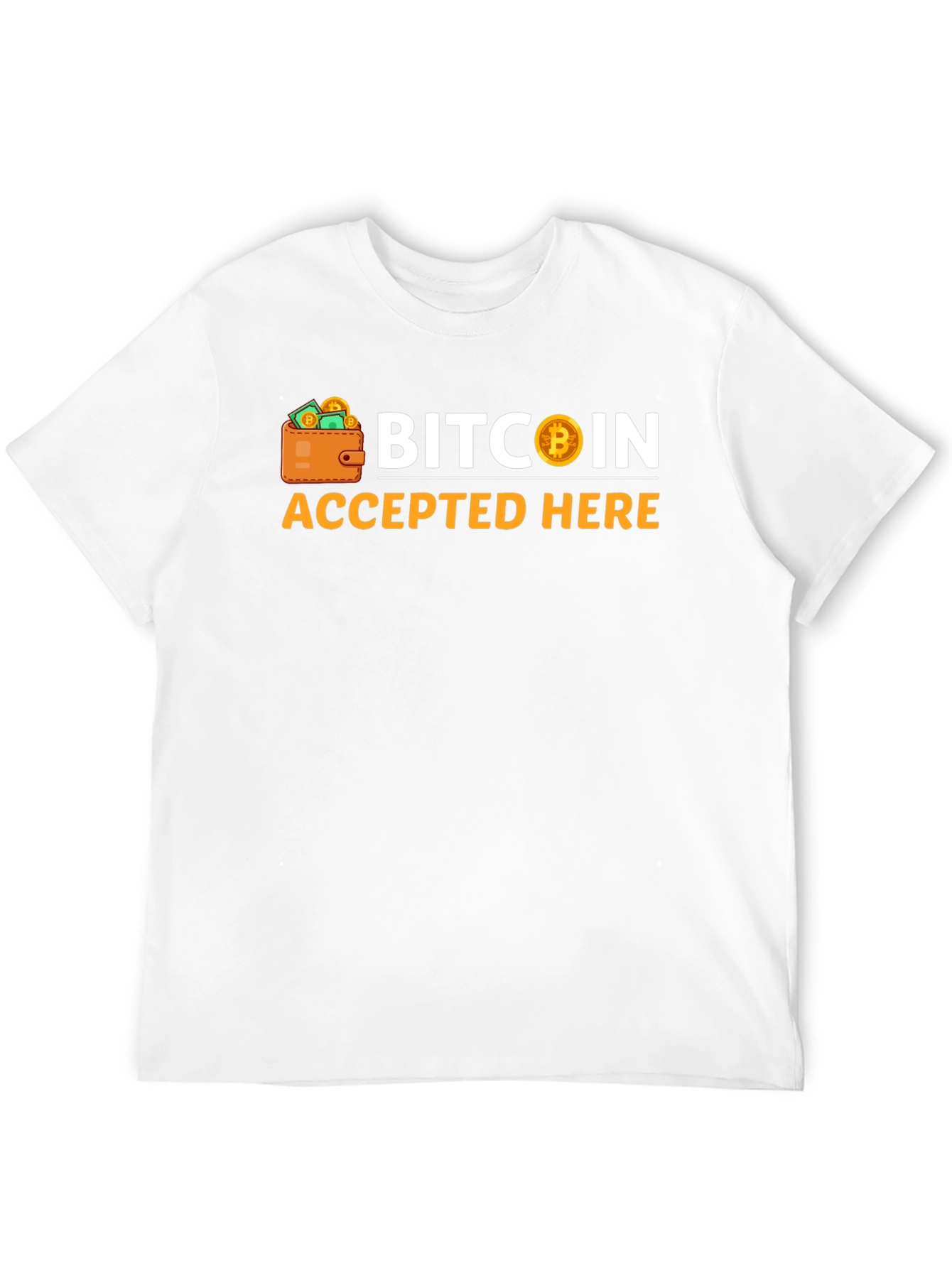 Bitcoin Accepted Here Black T-Shirt