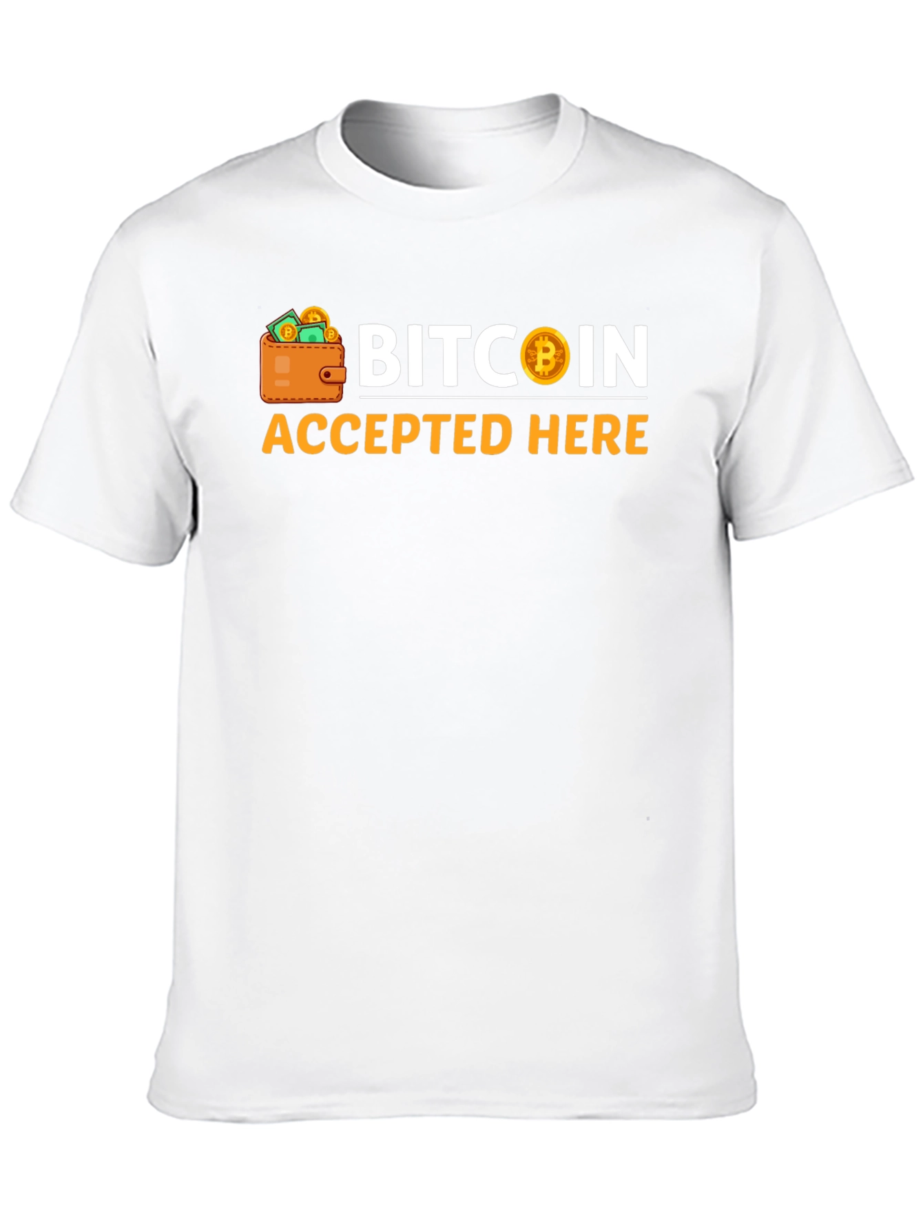 Bitcoin Accepted Here Black T-Shirt