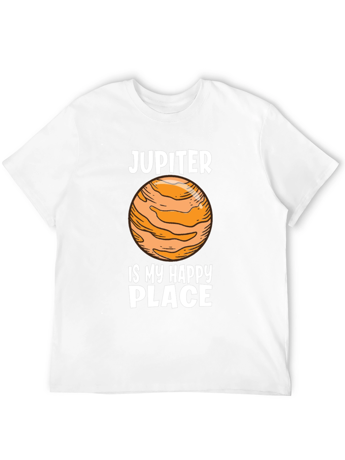 Jupiter Happy Place Black Graphic Tee