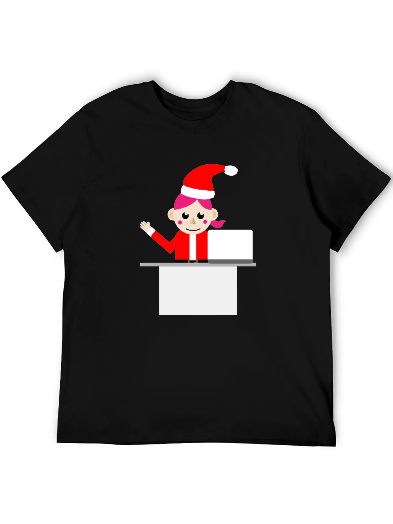 Festive Elf Graphic Tee - Holiday Cheer T-Shirt