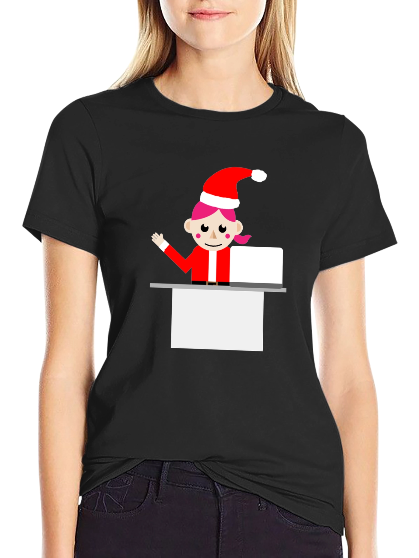 Festive Elf Graphic Tee - Holiday Cheer T-Shirt