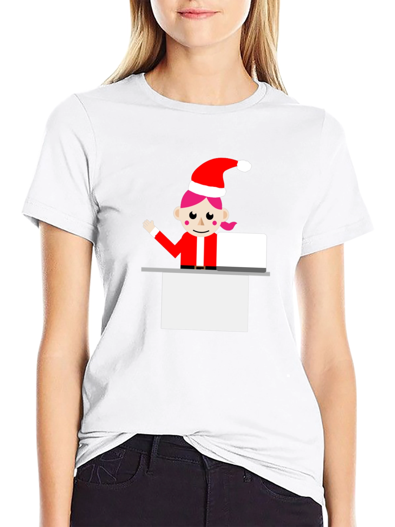 Festive Elf Graphic Tee - Holiday Cheer T-Shirt
