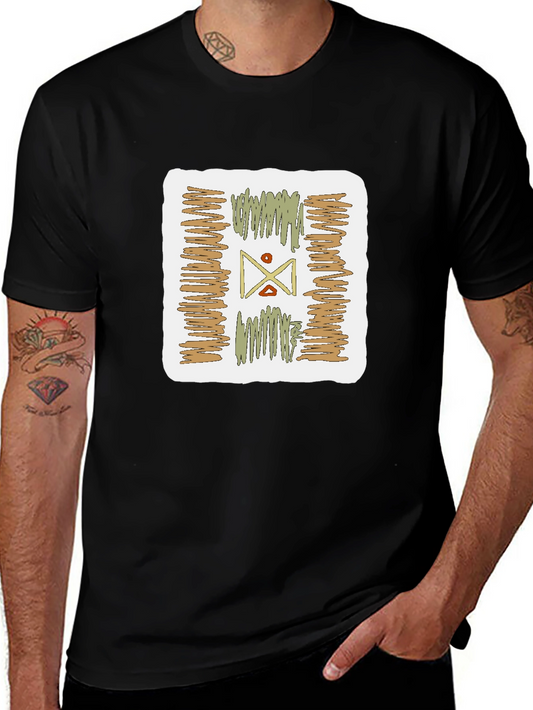 Abstract Graphic Print Tee