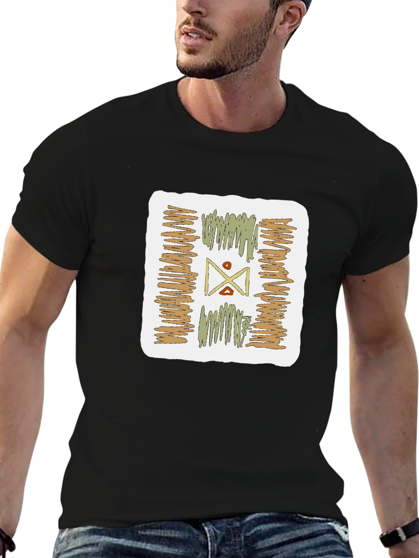 Abstract Graphic Print Tee