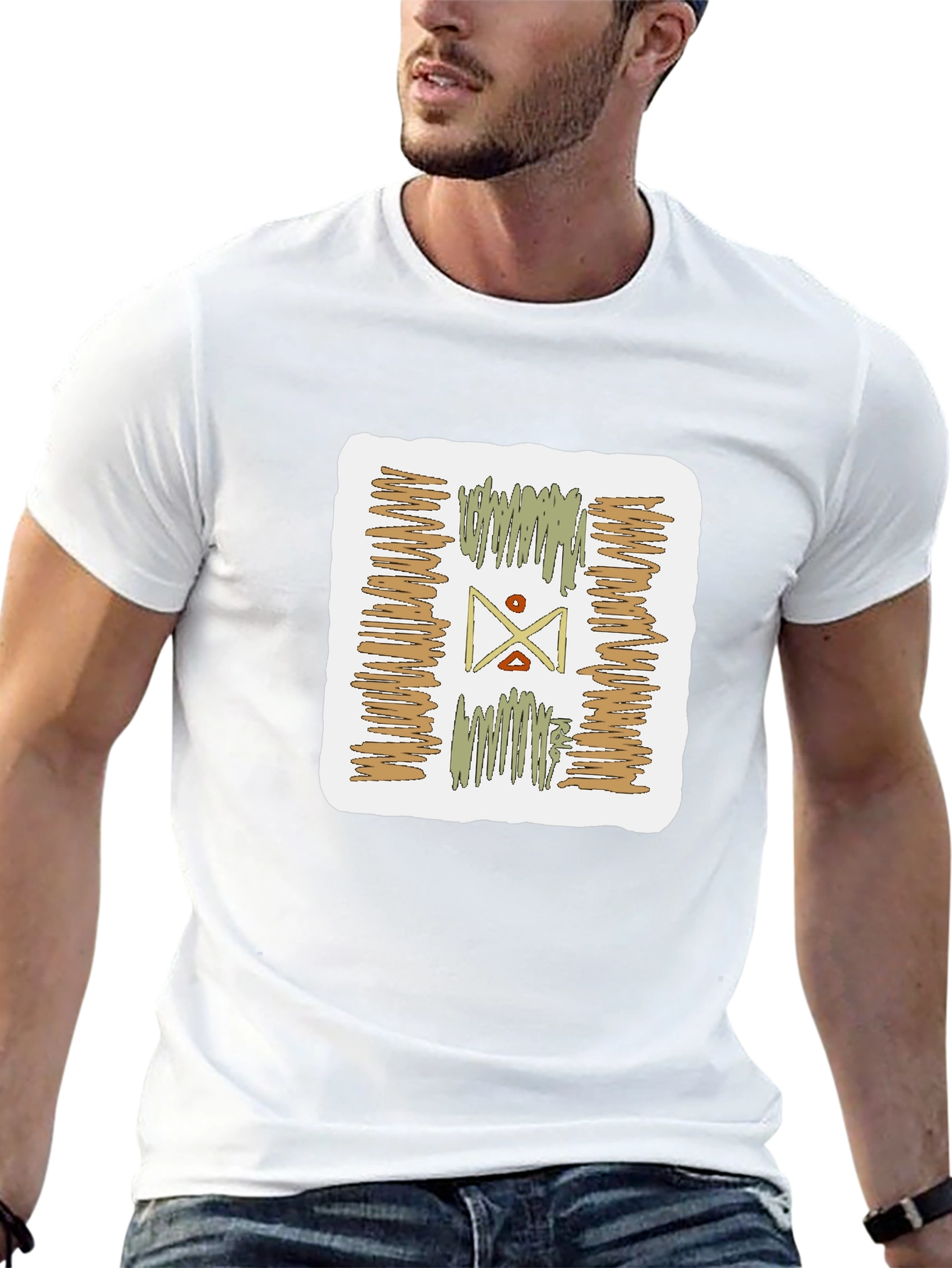 Abstract Graphic Print Tee