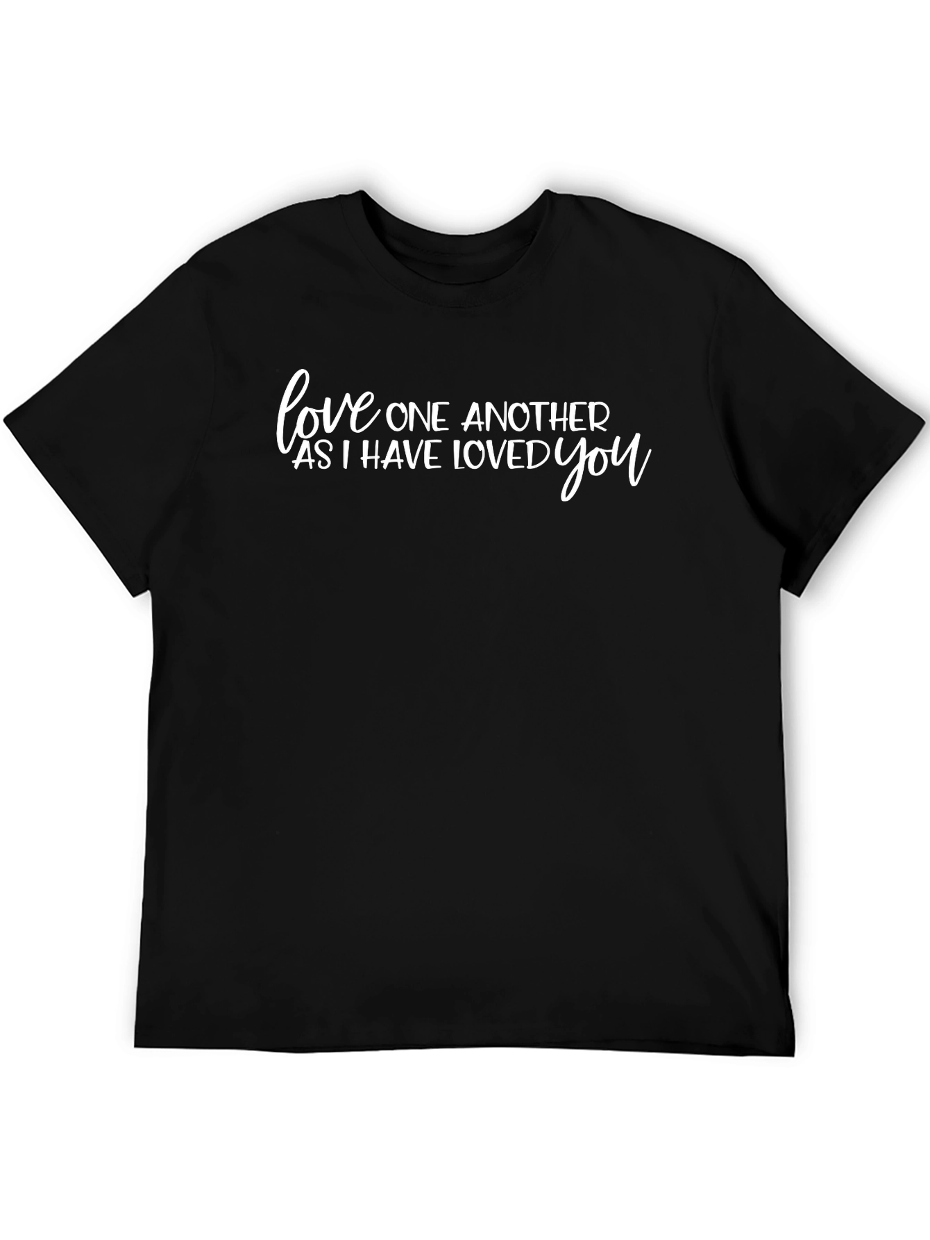 Love One Another Graphic Tee - Black Unisex T-Shirt