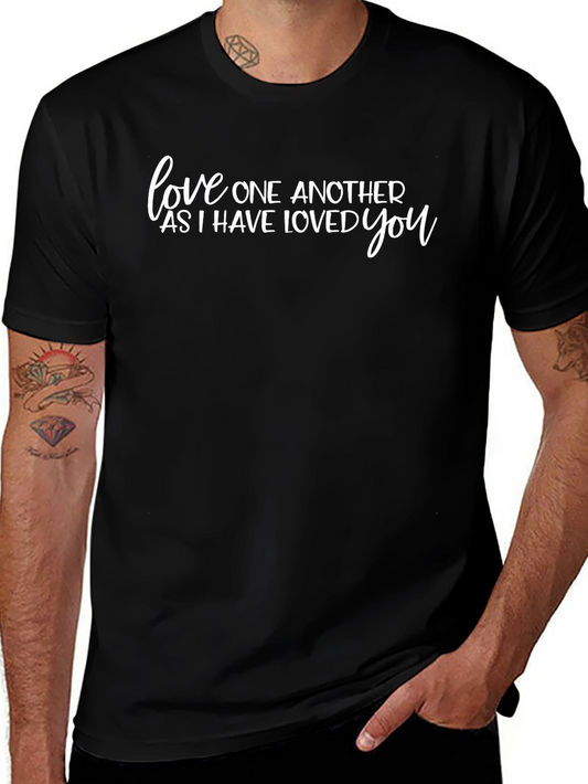 Love One Another Graphic Tee - Black Unisex T-Shirt