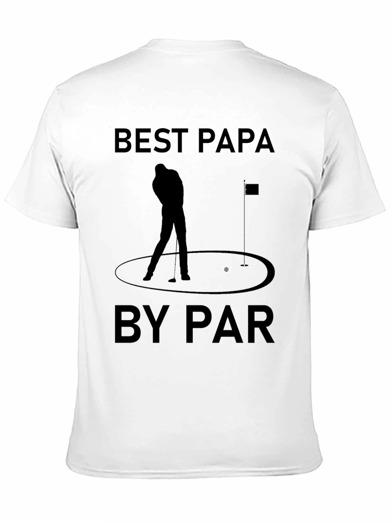 Best Papa by Par Mens Black T-Shirt