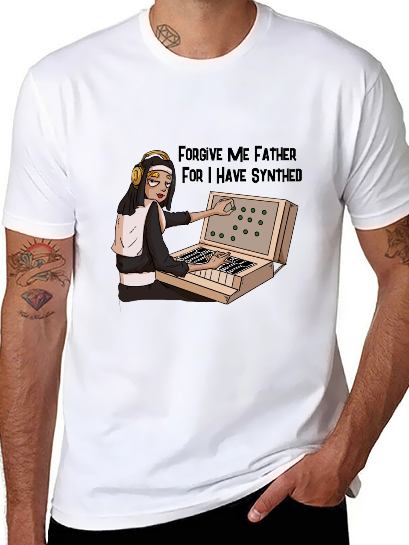 Forgive Me Father I Have Synthed T-Shirt