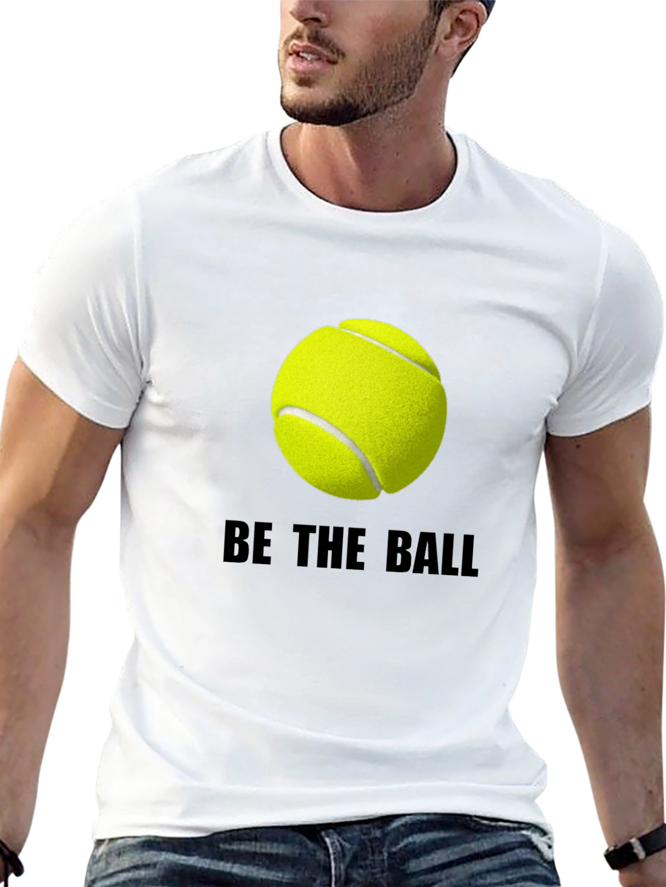 Be The Ball Tee: Tennis Graphic T-Shirt