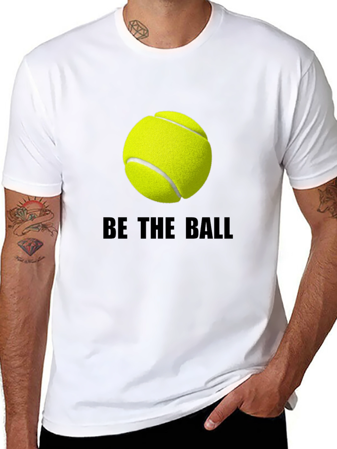 Be The Ball Tee: Tennis Graphic T-Shirt