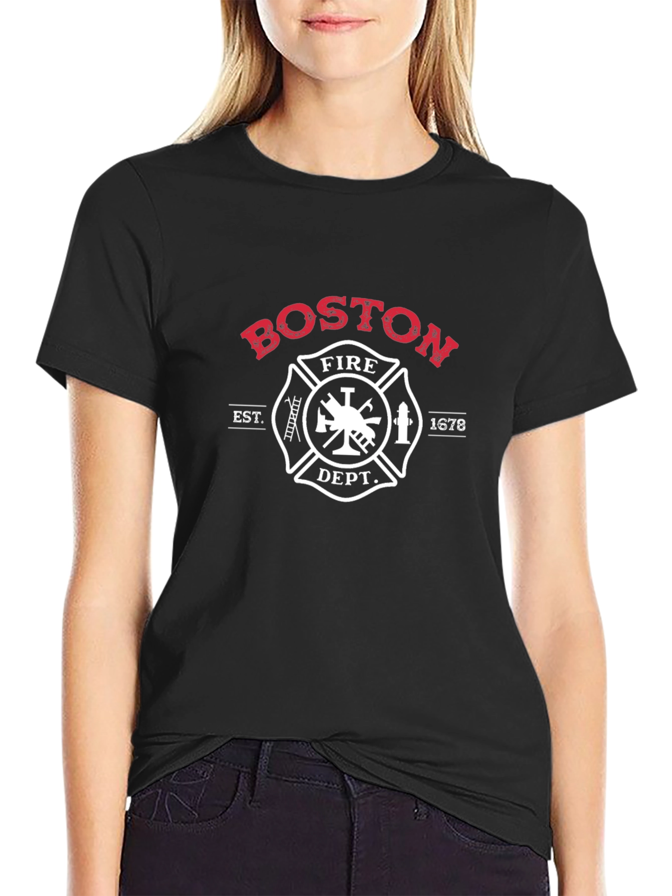 Boston Fire Dept. T-Shirt - Classic Firefighter Tee