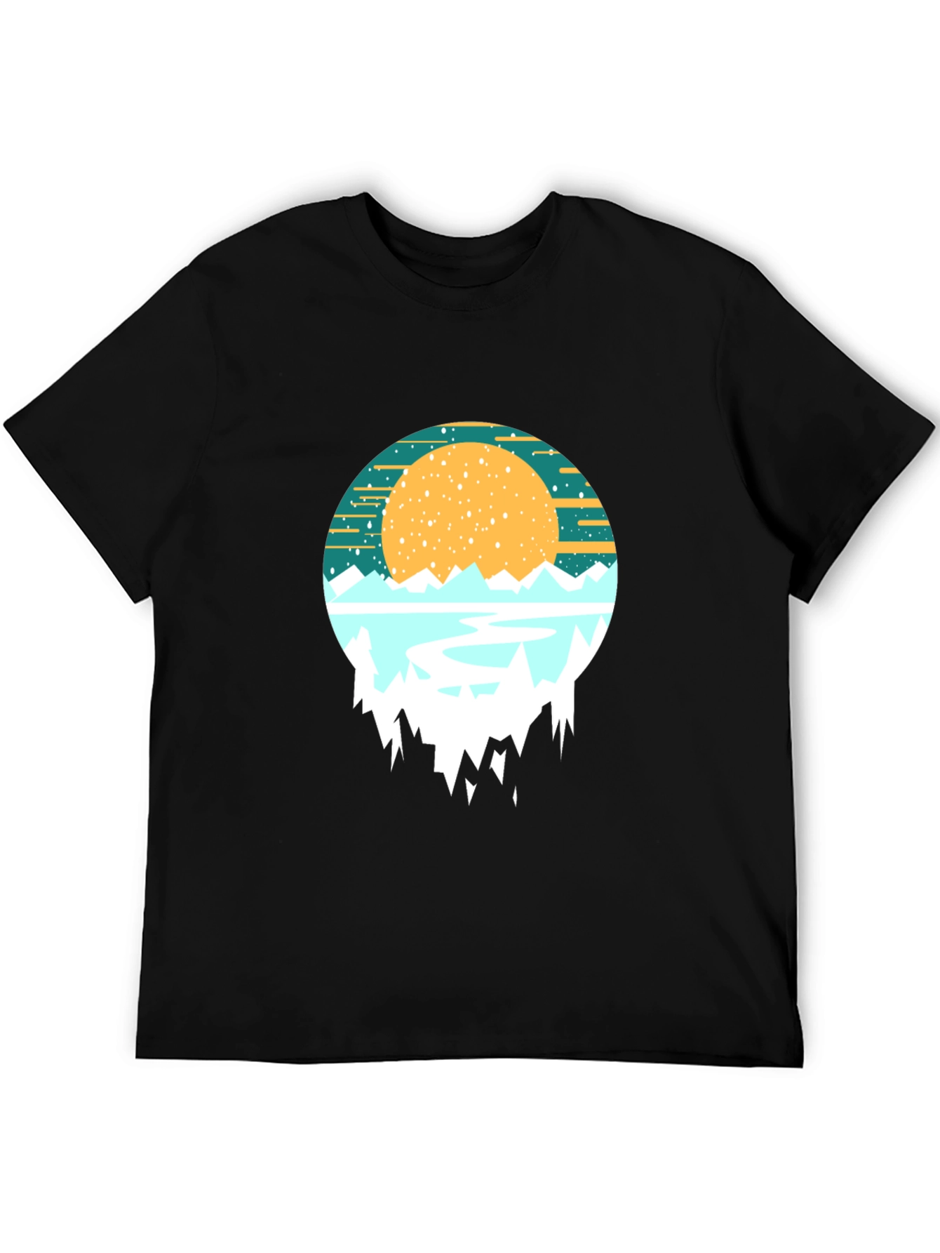 Mountain Sunset Graphic Tee - Nature Inspired Shirt