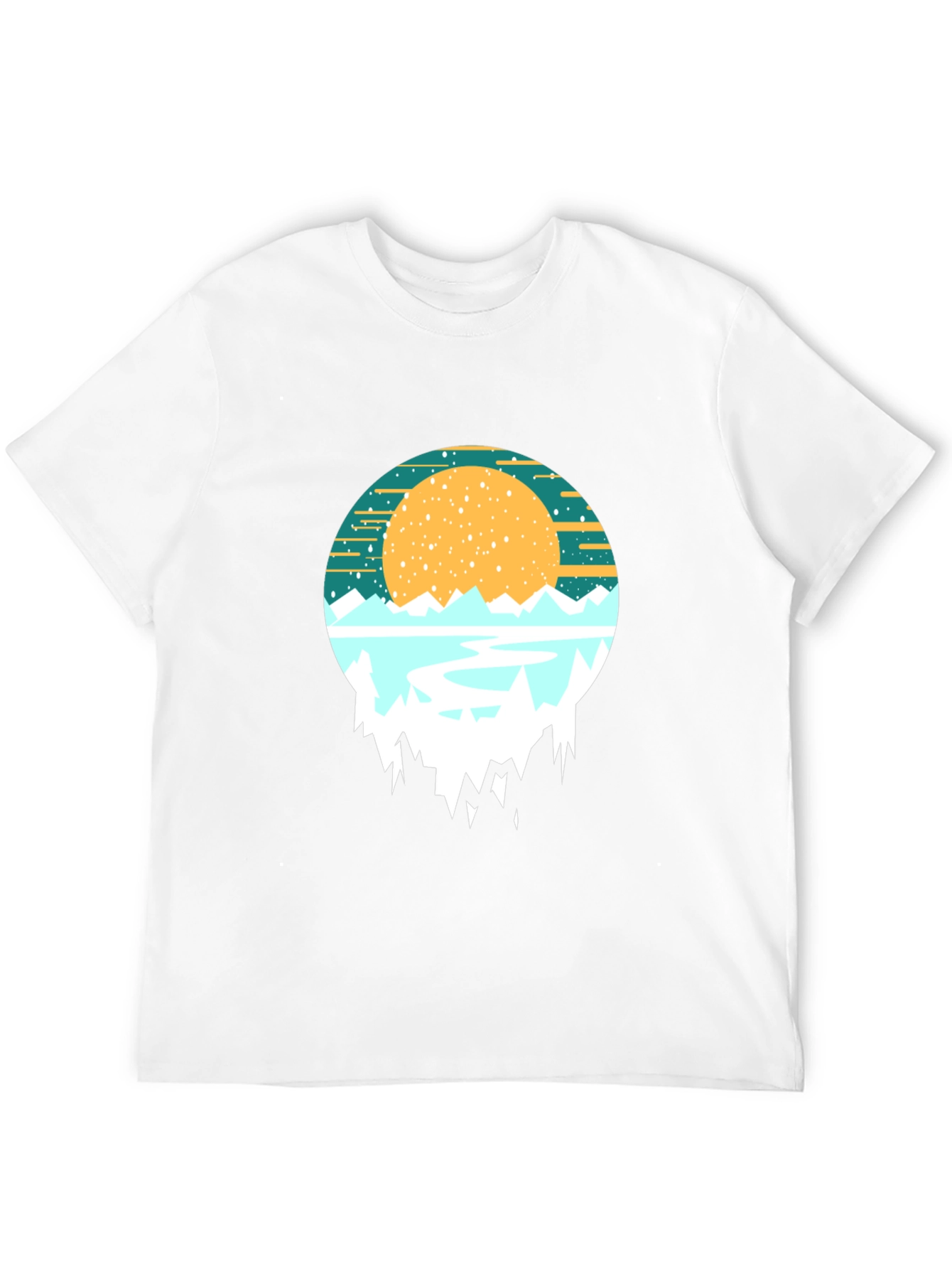 Mountain Sunset Graphic Tee - Nature Inspired Shirt