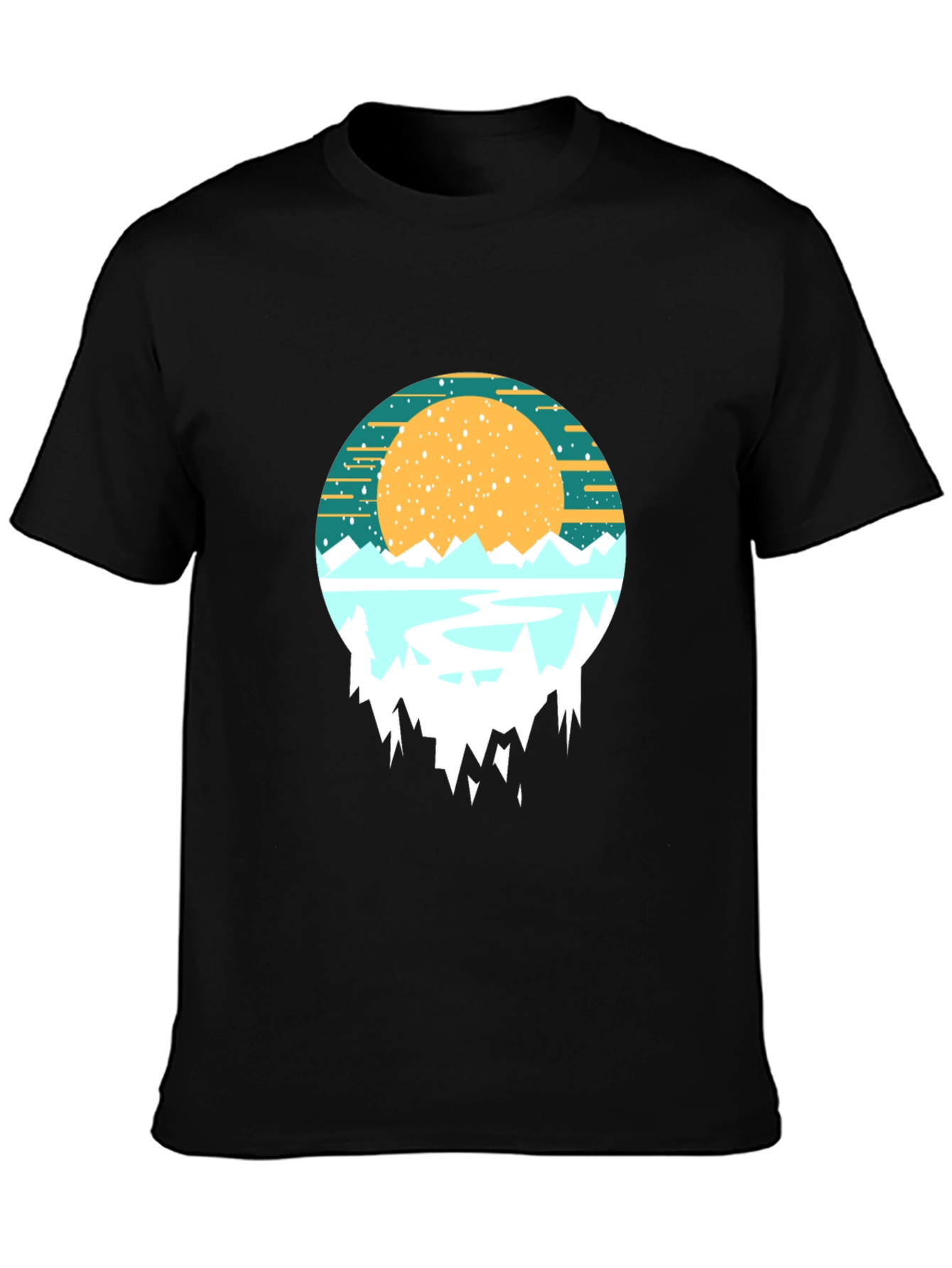 Mountain Sunset Graphic Tee - Nature Inspired Shirt