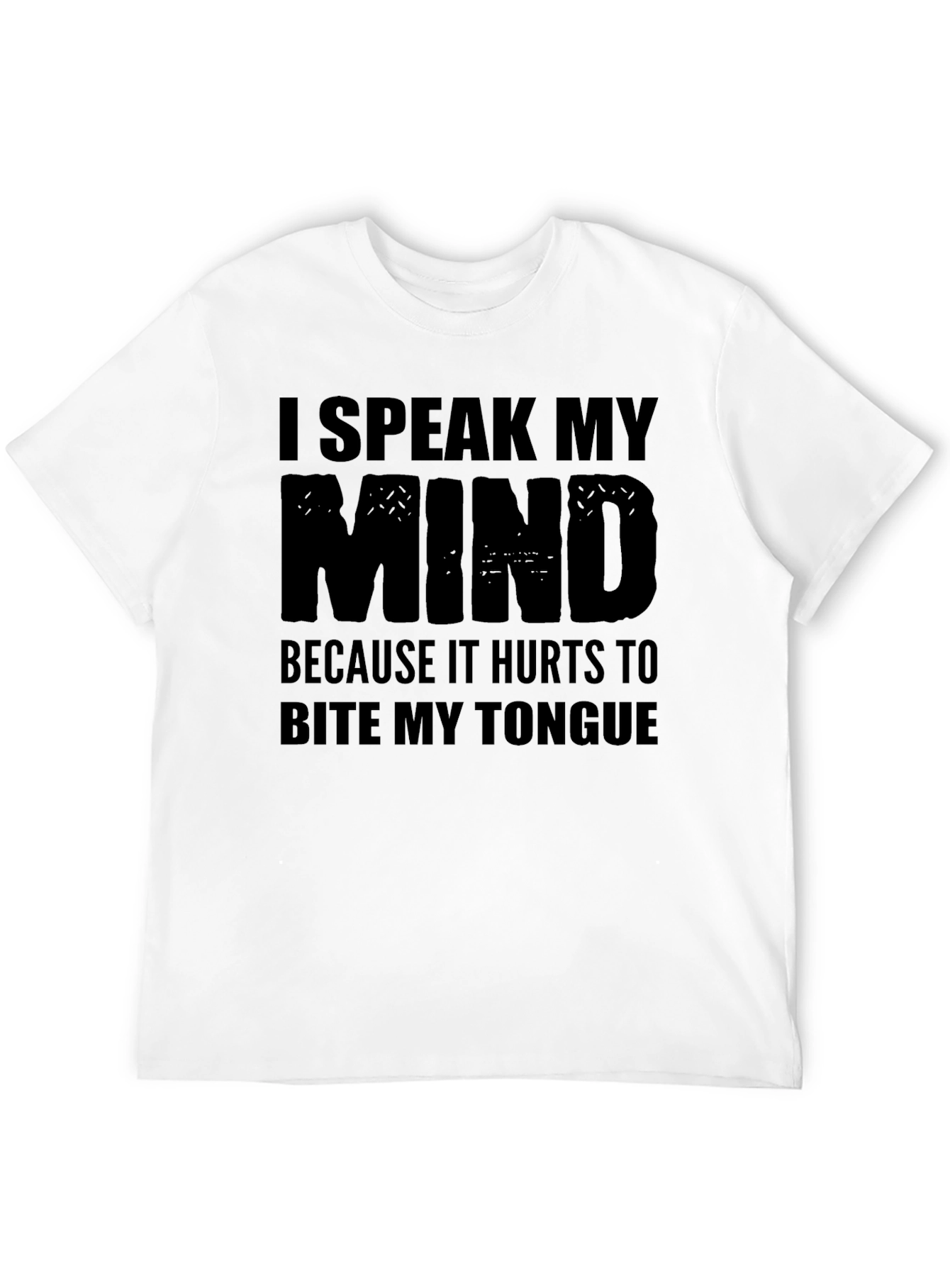Speak My Mind Black Graphic Tee
