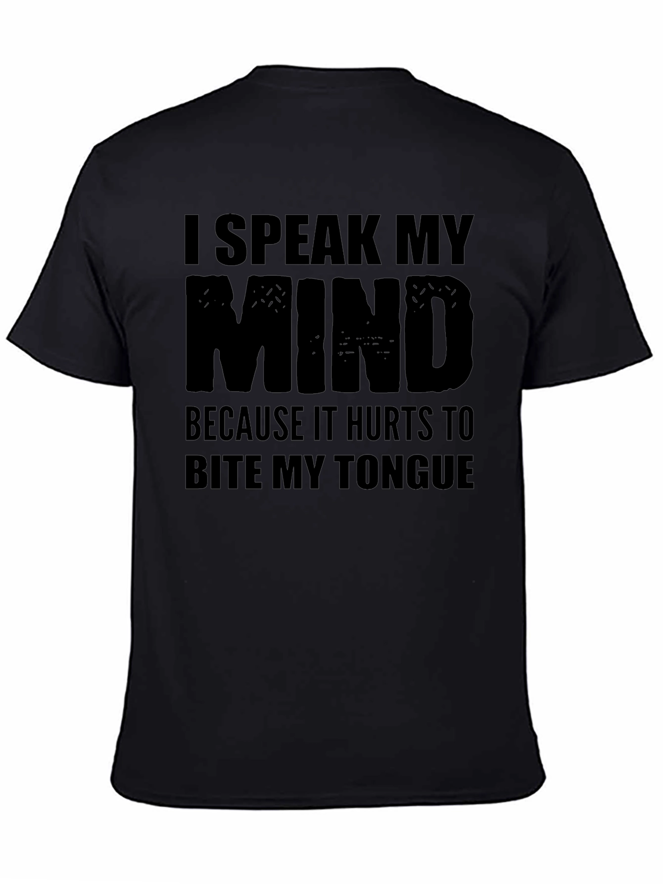 Speak My Mind Black Graphic Tee