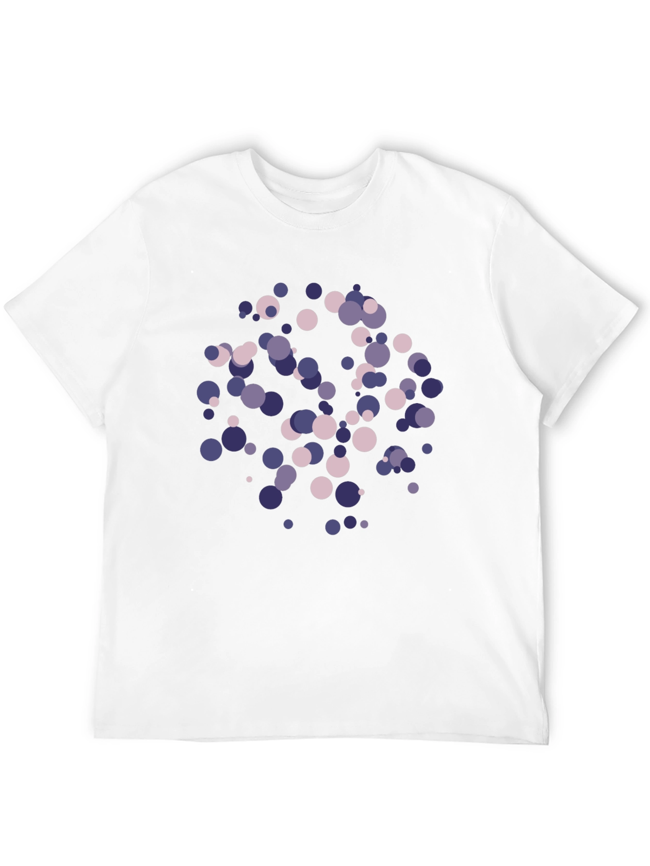 Abstract Circle Pattern Black T-Shirt