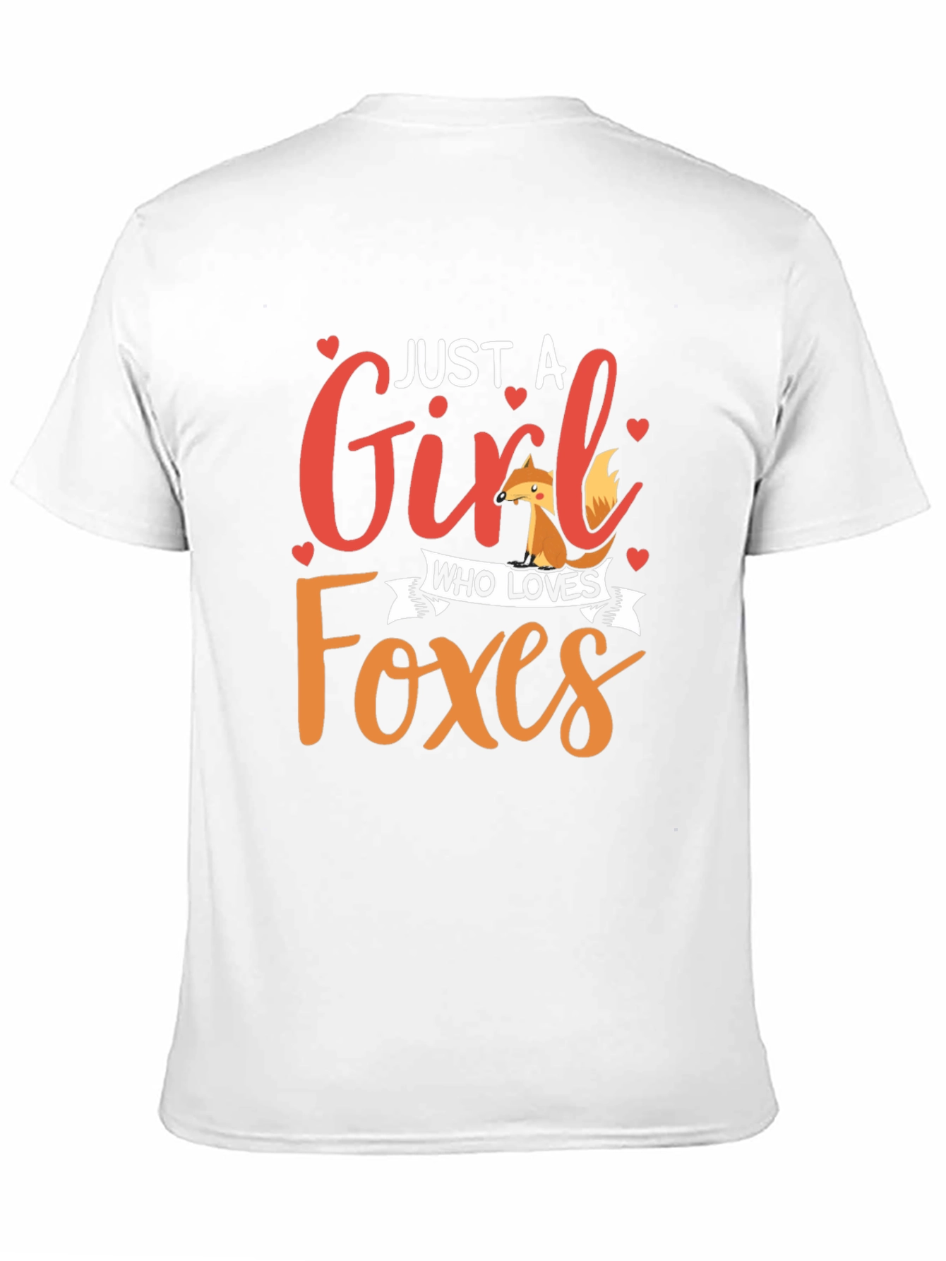 Just A Girl Who Loves Foxes Black Graphic Tee