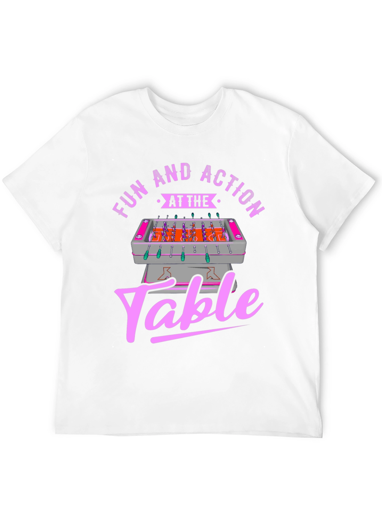 Fun and Action Table T-Shirt - Foosball Graphic Tee