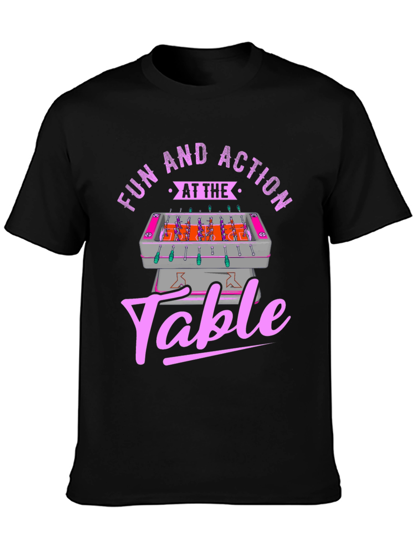 Fun and Action Table T-Shirt - Foosball Graphic Tee
