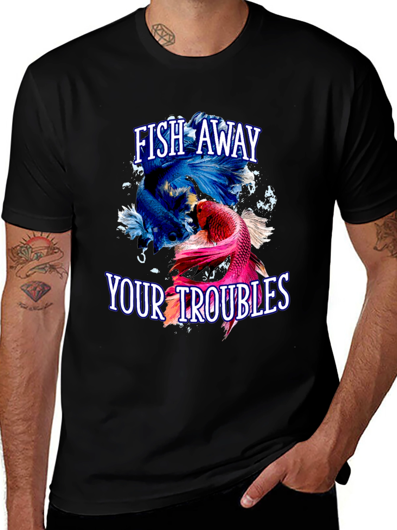 Fish Away Your Troubles T-Shirt