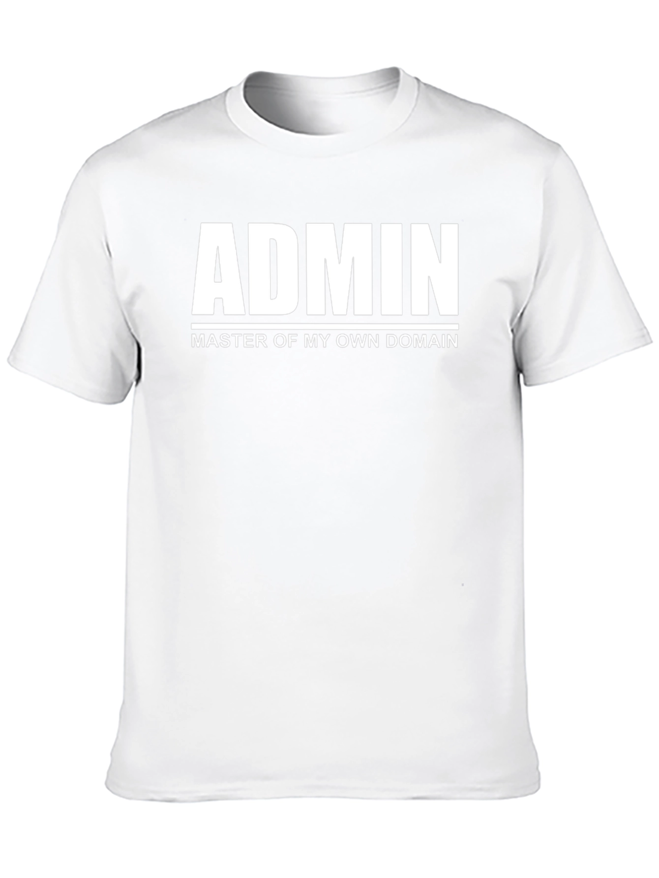 Admin Master of My Domain Black Graphic Tee