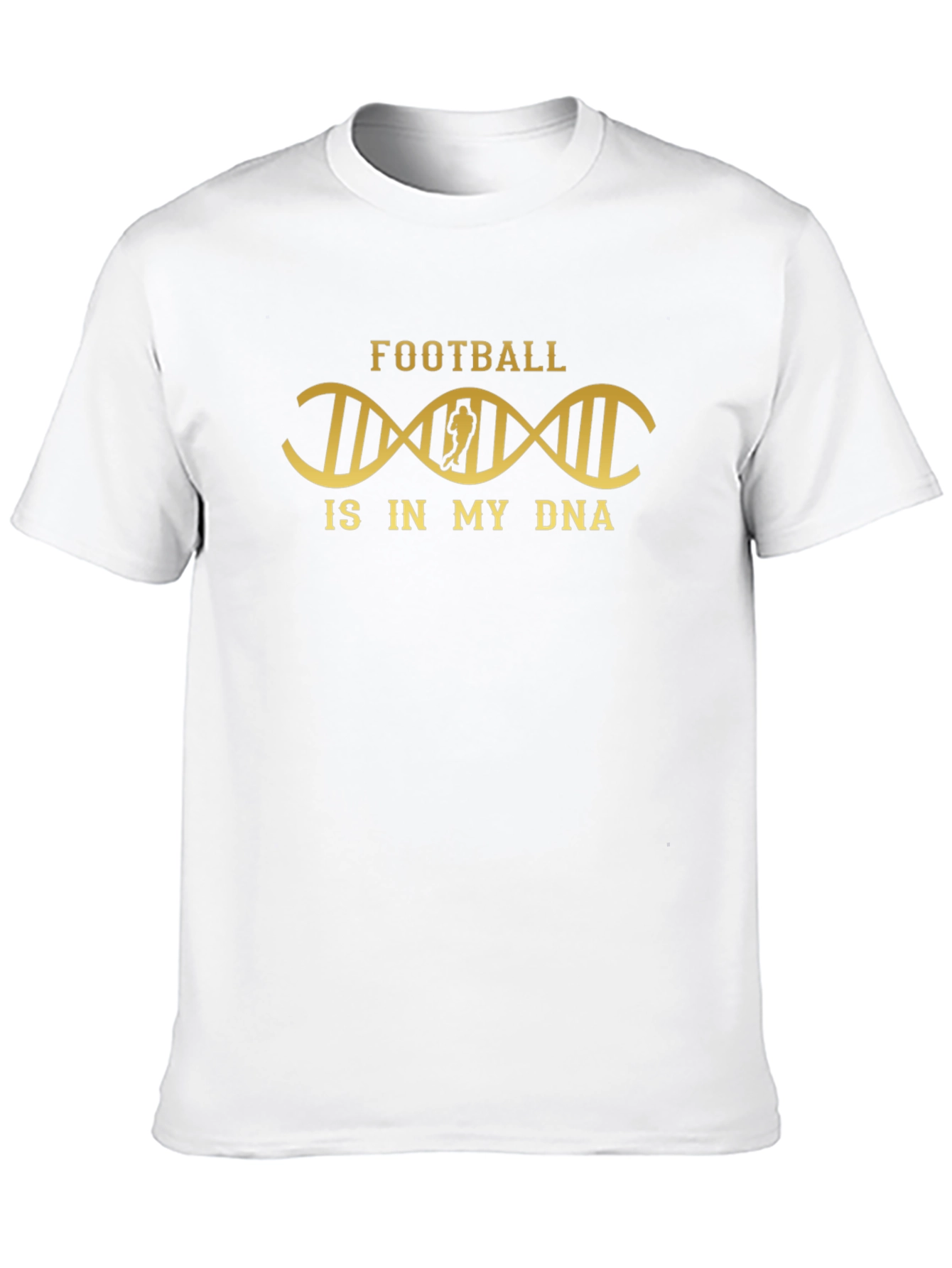 Football DNA Graphic T-Shirt - Black